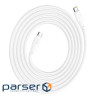 Кабель HOCO X93 Type-C to Type-C 240W, 2m, TPE, TPE connectors, White (6931474790743)