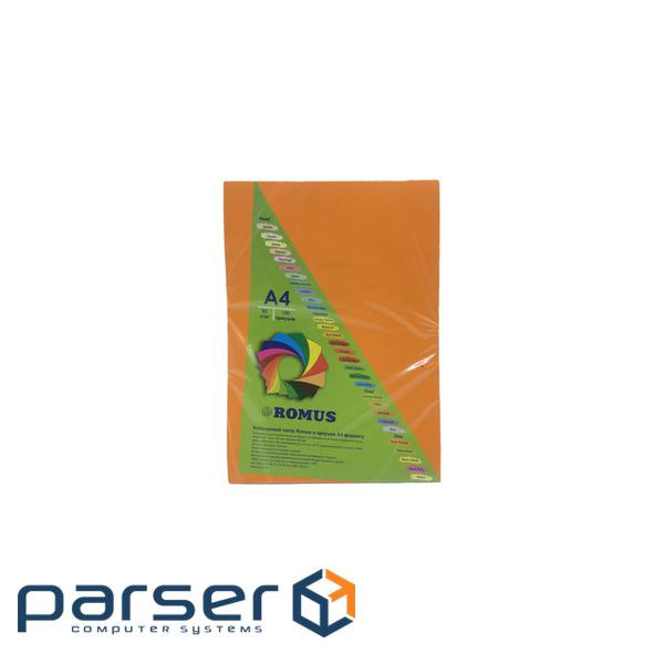 Папір Romus A4 80 г/м2 100sh Tangerine (R51406)
