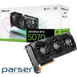 Відеокарта PNY GeForce RTX 5070 Triple Fan (VCG507012TFXPB1-O) (VCG507012TFXXPB1-O)