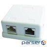 Комп'ютерна розетка Cablexpert RJ45x2 FTP, cat.5e (NCAC-HS-SMB2)