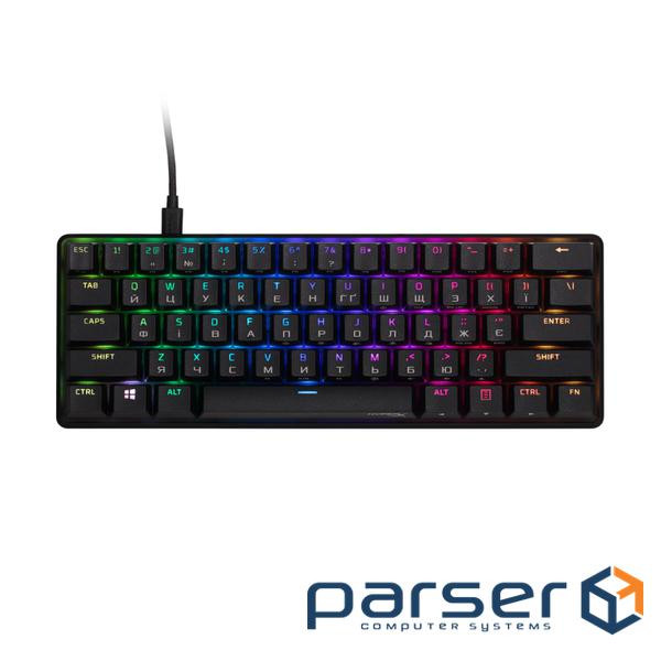 Клавіатура HyperX Alloy Origins 60 Red RGB UA Black (4P5N4AA)