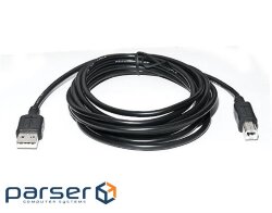 Printer cable USB2.0 AM / BM 2.0m Pro black REAL-EL (EL123500026)