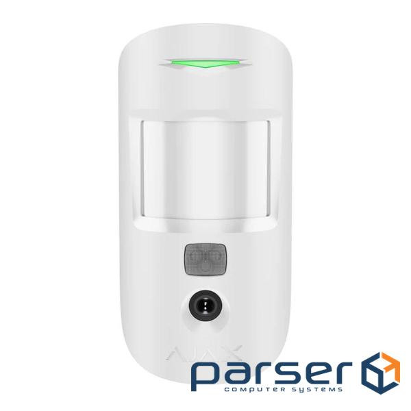 Бездротовий сповіщувач руху з функціями фо (Ajax MotionCam S (PhOD) Jeweller (8PD) white)