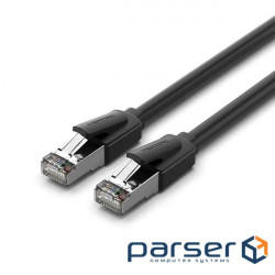 Patch cord Vention CAT 8 SFTP Ethernet, 2 m, Black (IKKBH)