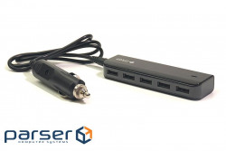 Car charger PowerPlant UB-860 (5xUSB 7.2A) Black (SC230044)