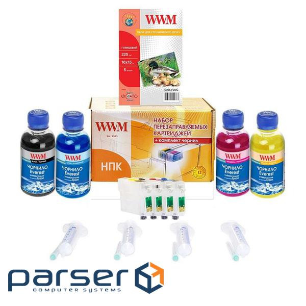 Комплект перезаправних картриджів WWM Epson Stylus SX125/SX130/SX235W (RC.T128Р)