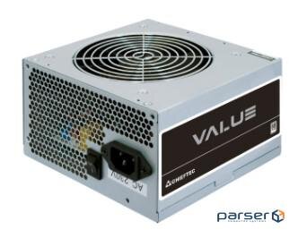 Power Supply Partizan AC220B-DC12В/ 1А (1333) GAMEMAX 450W (GM-450) Стандарт БП - ATX 12V v2.3, Мощность - 450Вт, Модуль PFC - активный, Подключение материнской платы - 20+4 pin, Подключение видеокарты - 1x6 pin, Количество разъемов SATA - 2, Количество разъемов Peripheral - 2, Тип охлаждения - вентилятор, Диаметр вентиляторов - 1x120 мм Chieftec 500W (APB-500B8)