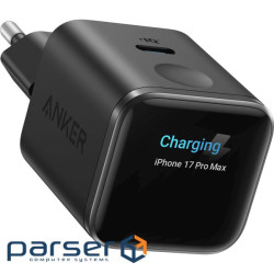 мережева зарядка ANKER Nano Charger - 45W USB-C Smart Display (Чорний) (A121DG11)
