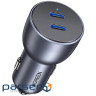 Зарядний пристрій Ugreen QC 3.0+QC 3.0 Dual USB-A 40W Fast Car Charger Space Grey (CD213) (70594)