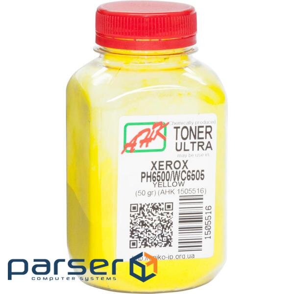 Тонер Xerox Ph6500/WC6505, ULTRA COLOR, 50г Yellow AHK (1505516)