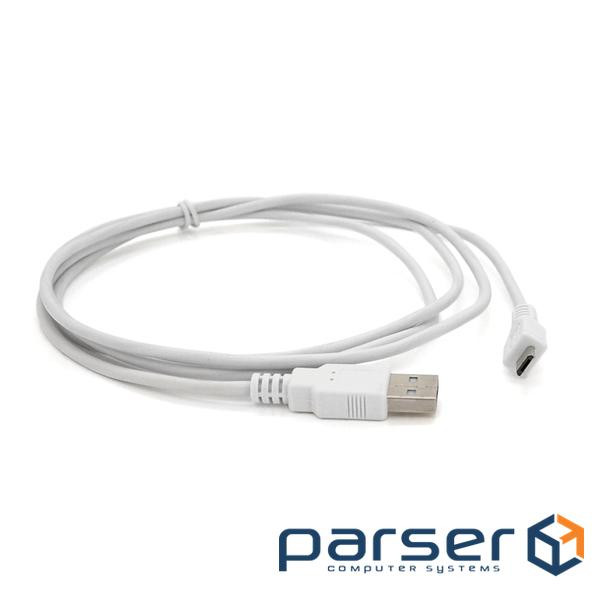 Кабель USB 2.0 (AM / Місго 5 pin) 1,5м, білий, Пакет Q250 (YT-AM / Mc-1.5Wt) Q250 (YT-AM / Mc-1.5Wt)