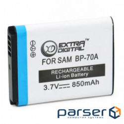 Акумулятор до фото / відео Extradigital Samsung BP70A (BDS2606)