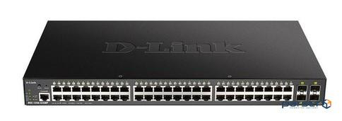 Комутатори DGS-1250-52XMP/E (48-port GigE PoE Smart Managed Switch + 4-port 10G SFP+ Ports)
