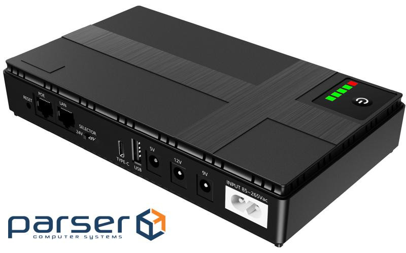 Источник бесперебойного питания Yepo DC-UPS YP-36W/12000mAh LiFePO4 DC-9V/12V/24V/48 (6925112969776)