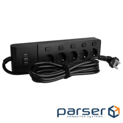 Мережевий фільтр живлення Patron SP1653-USB (EXT-PN-SP-1653-USB)