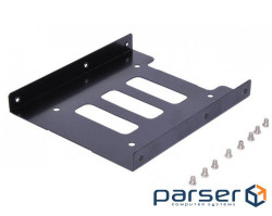 Mounting part Mounting frame (HDD), 3.5-2.5x1 HDD mounting (pallet), black (84.00.7094-1)