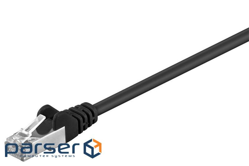 Патч-корд фольгований RJ45 FTP5e 25.0m, patch AWG26 D=5.5mm Gold Protect,чорний (75.09.5618-5)
