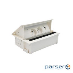 Розетк блок Simon487: 2x250В тип F, зарядн пристрій 2xUSB тип A+C, білий (48730F20B000000-33)