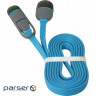 Дата кабель USB10-03BP USB - Micro USB/Lightning, blue, 1m Defender (87487)