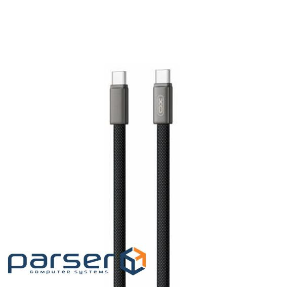 Кабель Type-C to Type-C (male to male) XO-NB-Q307, Підтримка SIC, QC3.0, PD до 60Вт, 480Mbps, довжин