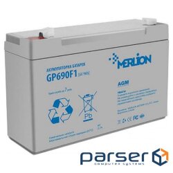Accumulator battery MERLION GP690F1 (6В, 9Ач)