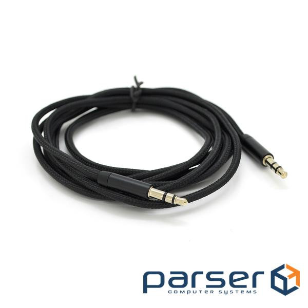 Кабель VEGGIEG mini-jack 3.5 мм 1м Black (YT-AUXGJ(M) (M)-AB-1) (YT-AUXGJ(M)/(M)-AB-1)