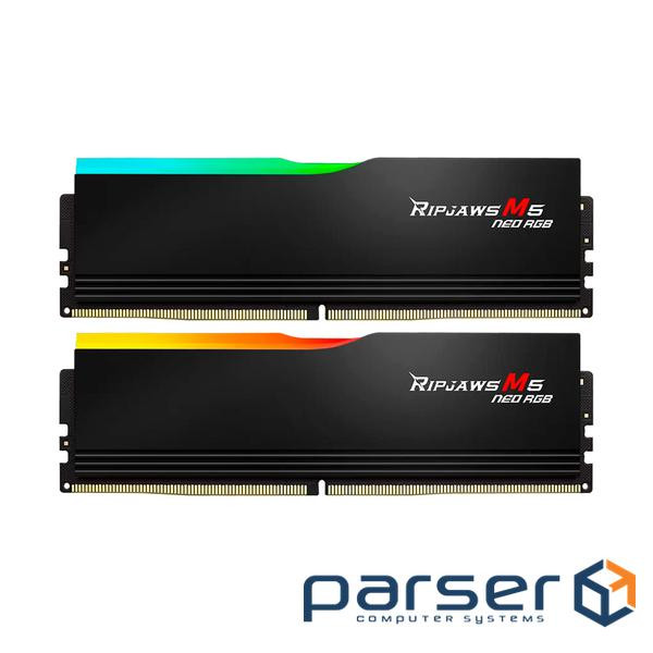 Модуль пам'яті G.SKILL Ripjaws M5 Neo RGB Matte Black DDR5 6000MHz 32GB (F5-6000J3636F16GX2-RM5NRK)