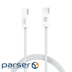 Дата кабель USB-C to USB-C 1.0m 60W white XO (CB-Q73CC)