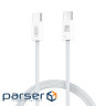 Дата кабель USB-C to USB-C 1.0m 60W white XO (CB-Q73CC)