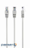 Patch cord Cablexpert 1м UTP, Серый, 1 м, 5е cat. (PP12-1M)