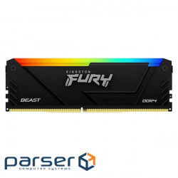 Модуль пам'яті KINGSTON FURY Beast RGB DDR5 6000MHz 32GB (KF560C36BBEA-32)