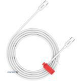 CANYON cable CC60AB C-C 60W Braided 1.2m White (CND-CC60AB12W)