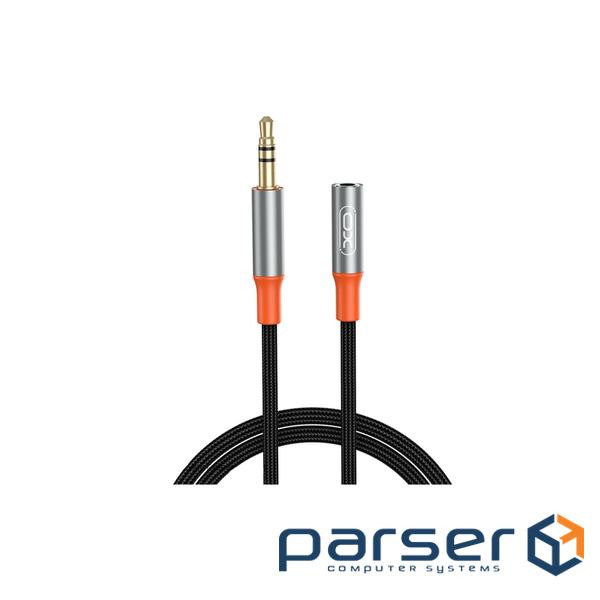 Аудио-кабель XO AUX 3.5 мм - AUX 3.5 мм 1 м Black (NB-R269A.black)
