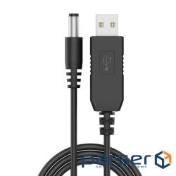 Кабель живлення USB to DC 5.5x2.1mm 9V Grand-X (RC-09B)