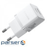 Зарядний пристрій Baseus 1xUSB-C 20W + 1xUSB white + cable USB-C to USB-C 60W 1.0m (P10111608213-01)