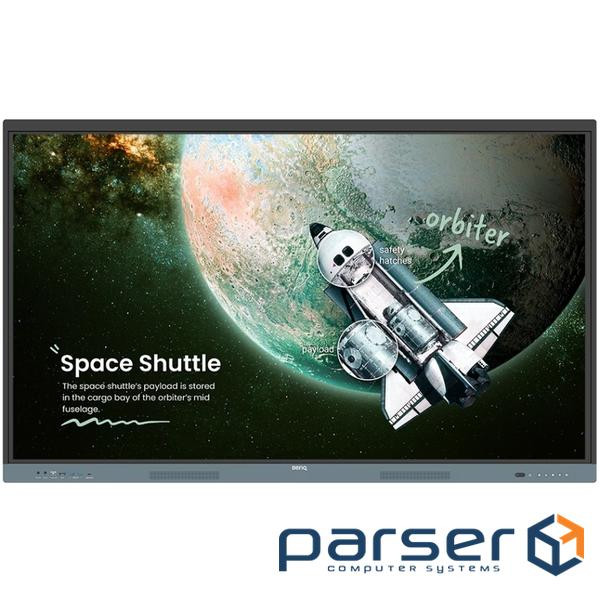 Інтерактивна панель 86" BenQ RE8604, IPS, UHD, 8Гб/ 128Гб, колонки, кріплення, чорна (9H.F9GTK.DEE)