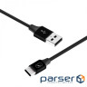 Кабель SkyDolphin S55T Neylon USB-USB Type-C (M/M), 1 м , Black (SDUSB-000436)