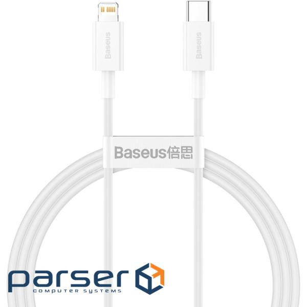 Кабель BASEUS Superior Series Fast Charging Data Cable Type-C to iP PD 20W 1м White (CATLYS-A02)