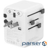 Зарядний пристрій Canyon OnTour 70 3xUSB-C + 2xUSB-A EU/UK/US/AUS 70W White (CNS-TA70W1006W)
