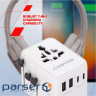 Зарядний пристрій Canyon OnTour 70 3xUSB-C + 2xUSB-A EU/UK/US/AUS 70W White (CNS-TA70W1006W)