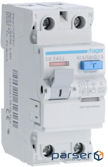 ПЗВ 2P 40A 100mA A (CEA240D)