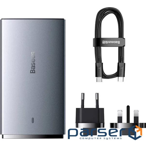 Зарядний пристрій BASEUS GaN5 Pro Ultra-Slim Fast Charger C+U 65W Overseas Edition Gr (CCGP150113)