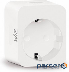 Розумна розетка WiZ Smart Plug Powermeter, Type-F, Wi-Fi (929002427101)