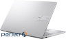 Ноутбук ASUS Vivobook 15 X1504MA-BQ131W 15.6 FHD IPS, Intel 7 350U, 16GB, F1TB, UM (90NB17I2-M00550)