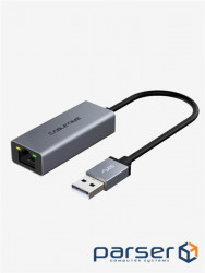 Мережевий адаптер Cabletime USB 100Mbps Ethernet, 0.15m,Space Grey (CB52G)