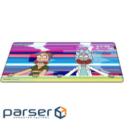 Килимок Warner Bros. Rick and Morty Glitched XL, 900 x 420 х 3 мм, гума/тканина, (FWBMPRIMOR24003XL)