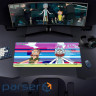 Килимок Warner Bros. Rick and Morty Glitched XL, 900 x 420 х 3 мм, гума/тканина, (FWBMPRIMOR24003XL)