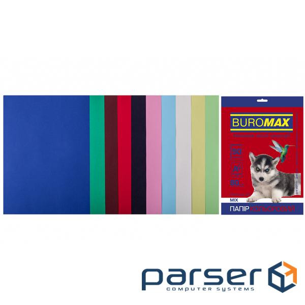 Папір Buromax А 4, 80g, DARK+PASTEL, 10colors, 50sh (BM.27211150-99)