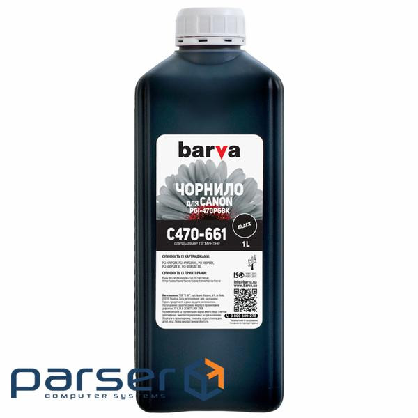 Чорнило Barva CANON PGI-470 (MG5740) 1л BLACK pigmented (C470-661)