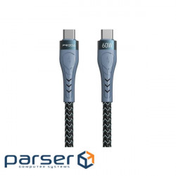 Дата кабель USB-C to USB-C 1.5m PD-B70a Proda (PD-B70a-GR)